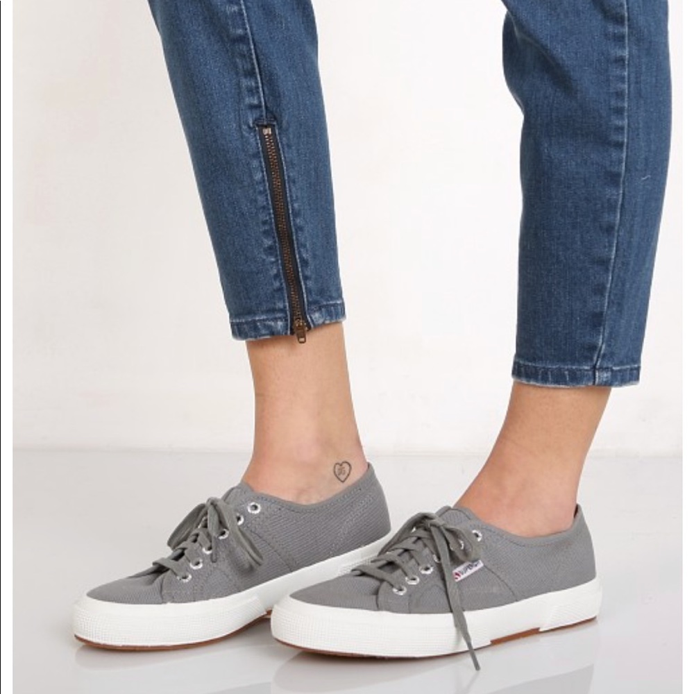 Superga Grey knit sneakers